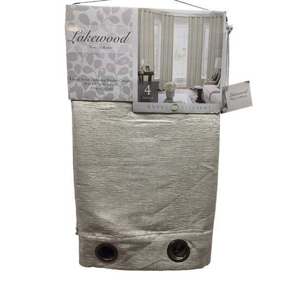 Lakewood 4 Panel RoomDarkening WindowCurtains. New With Tags.